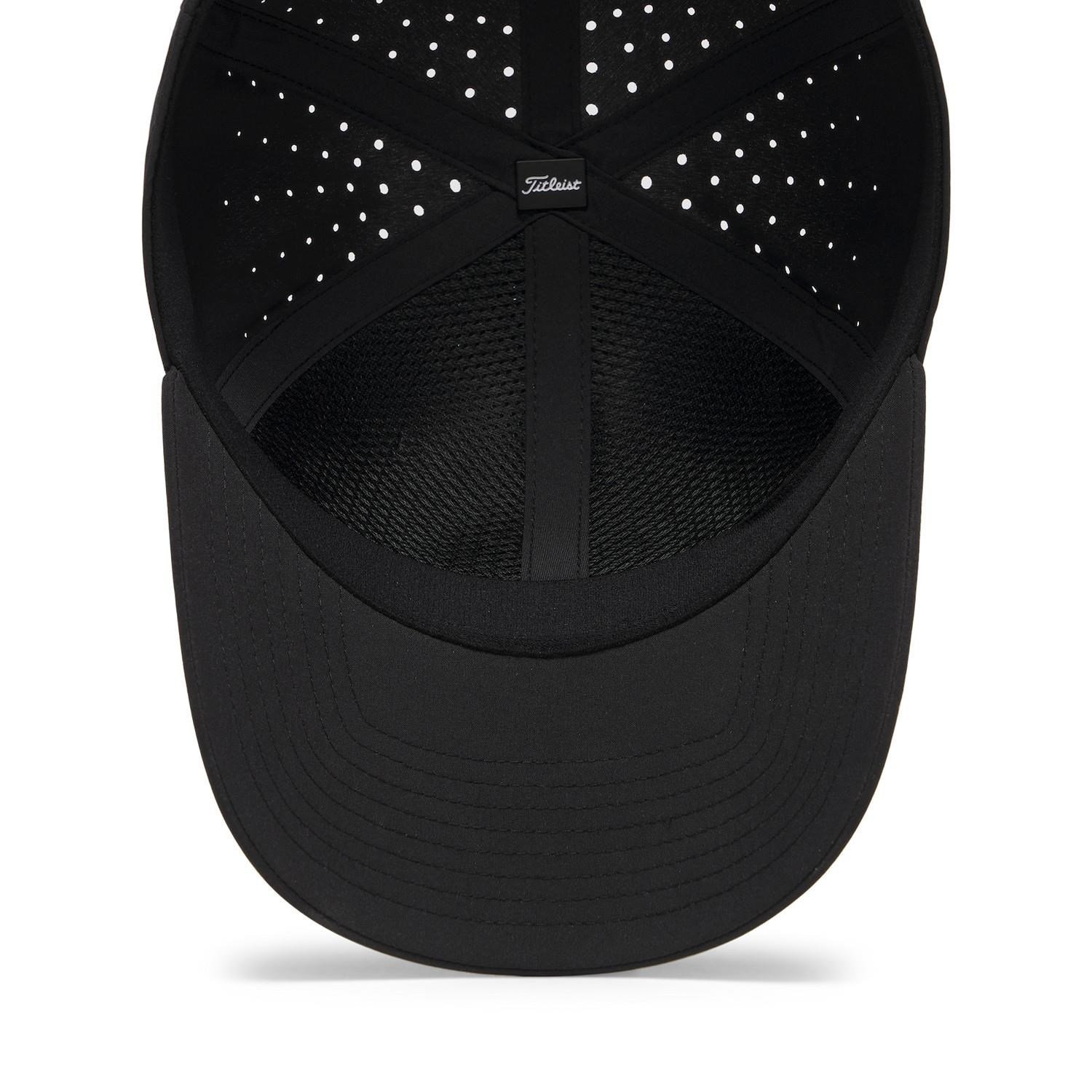 Titleist Charleston Breezer herr keps, svart/svart/vit