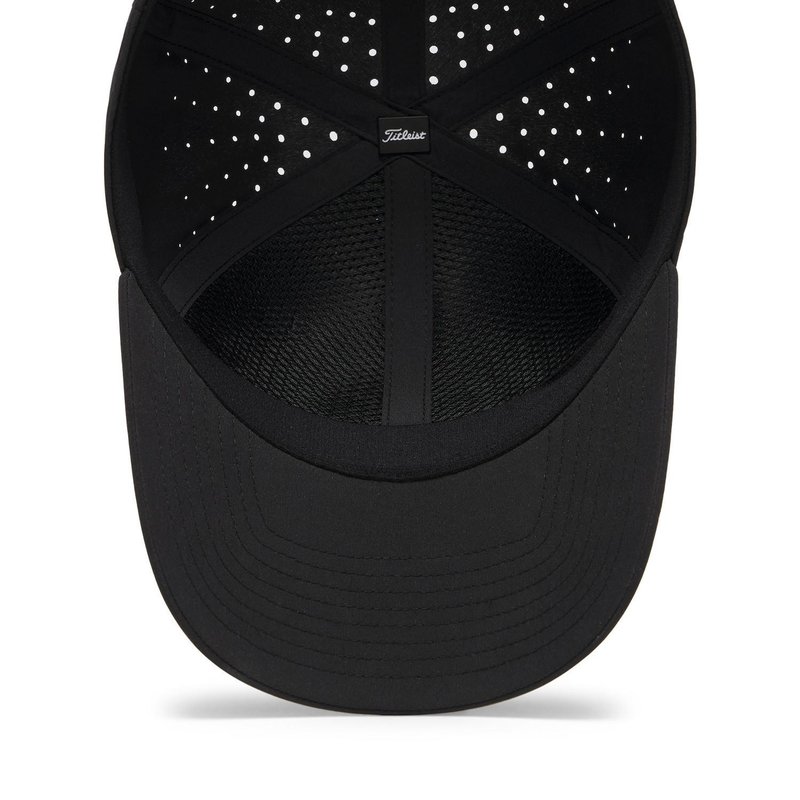 Titleist Charleston Breezer herr keps, svart/svart/vit
