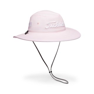 Titleist Tour Aussie herr bucket hat, ljusrosa/vit