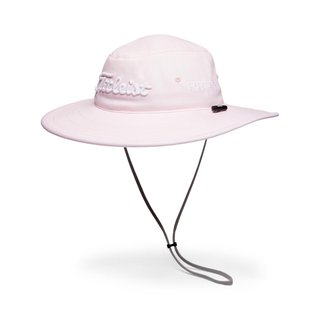 Titleist Tour Aussie herr bucket hat, ljusrosa/vit
