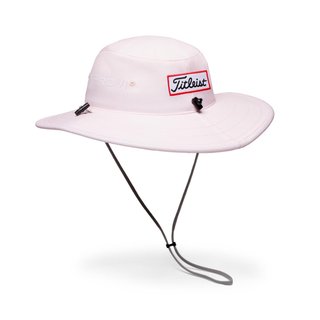 Titleist Tour Aussie herr bucket hat, ljusrosa/vit