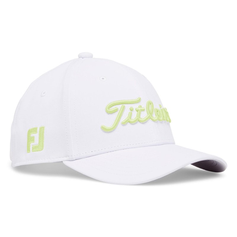Titleist Junior Tour Performance junior keps, vit/ljuslime