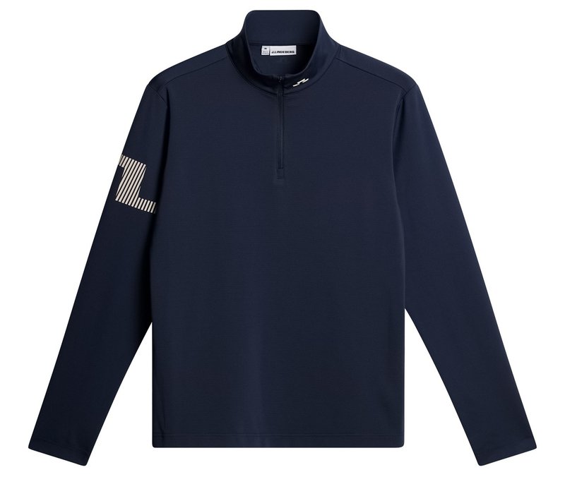 J.Lindeberg Heath Strike Mid Layer herr sweatshirt, JL Navy