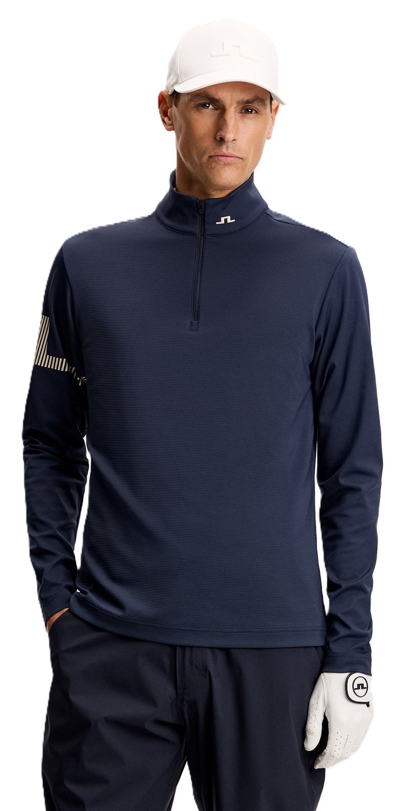 J.Lindeberg Heath Strike Mid Layer herr sweatshirt, JL Navy
