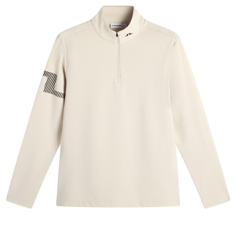 J.Lindeberg Heath Strike Mid Layer herr sweatshirt, moonbeam
