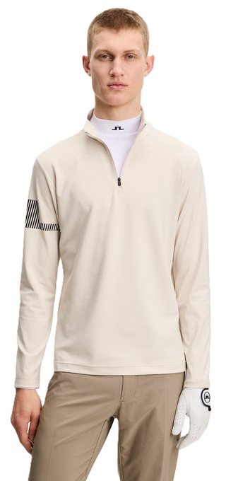 J.Lindeberg Heath Strike Mid Layer herr sweatshirt, moonbeam