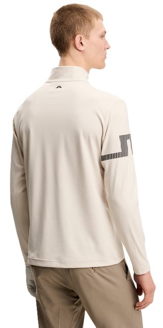 J.Lindeberg Heath Strike Mid Layer herr sweatshirt, moonbeam