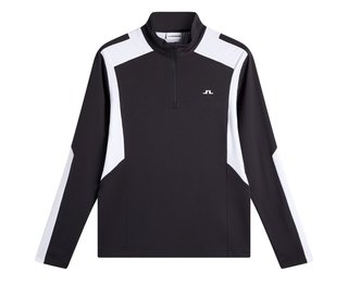 J.Lindeberg Lukas Quarter Zip herr sweatshirt, svart