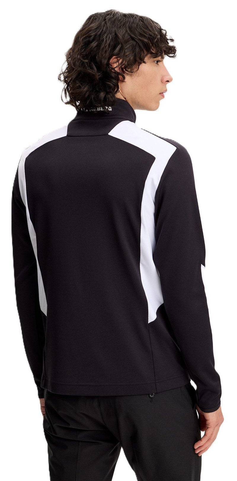 J.Lindeberg Lukas Quarter Zip herr sweatshirt, svart