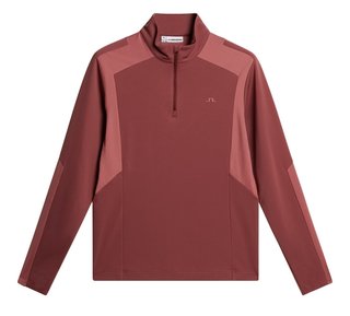J.Lindeberg Lukas Quarter Zip herr sweatshirt, apple butter