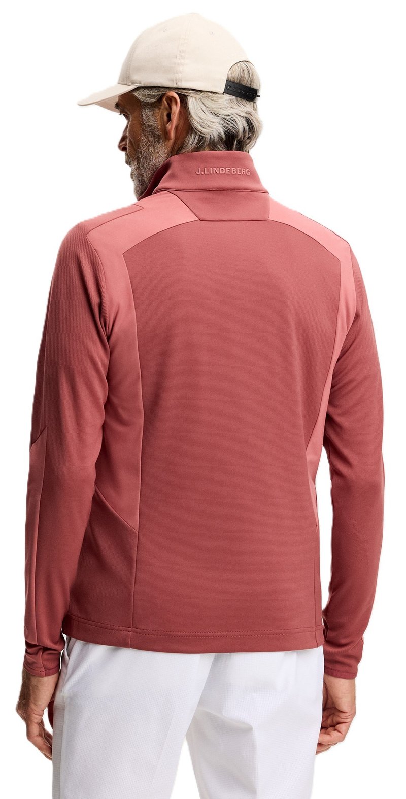 J.Lindeberg Lukas Quarter Zip herr sweatshirt, apple butter