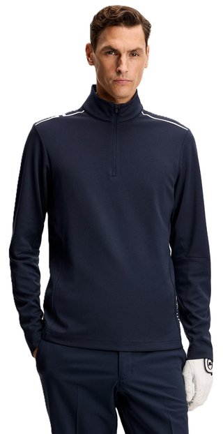 J.Lindeberg Leon Quarter Zip herr sweatshirt, JL Navy