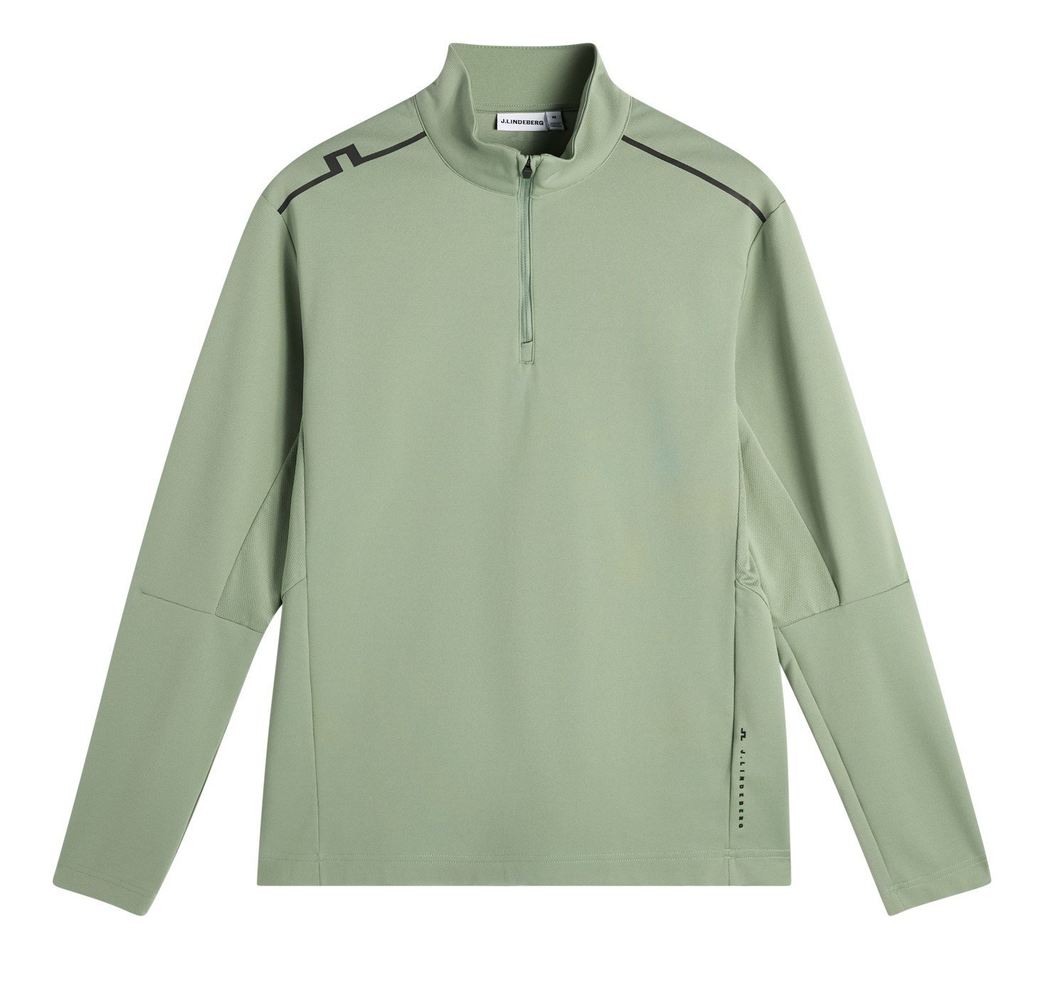 J.Lindeberg Leon Quarter Zip herr midlayer, hedge green