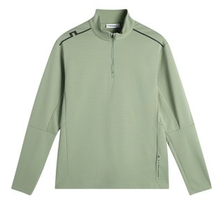 J.Lindeberg Leon Quarter Zip herr midlayer, hedge green