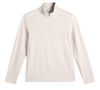 J.Lindeberg Leon Quarter Zip herr sweatshirt, moonbeam
