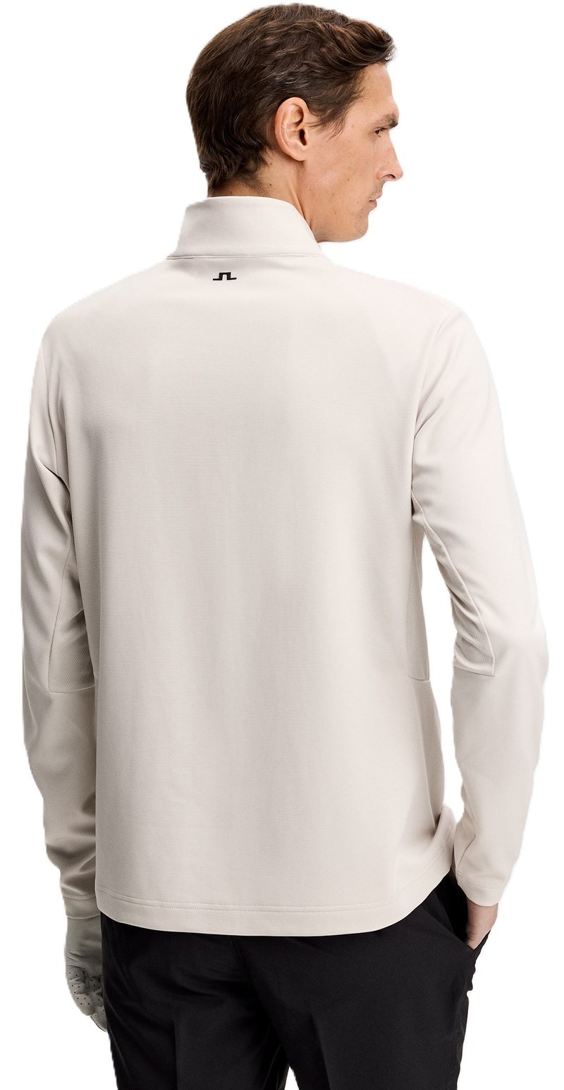 J.Lindeberg Leon Quarter Zip herr sweatshirt, moonbeam