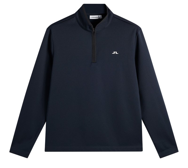 J.Lindeberg Clide Quarter Zip Mid Layer herr sweatshirt, JL Navy