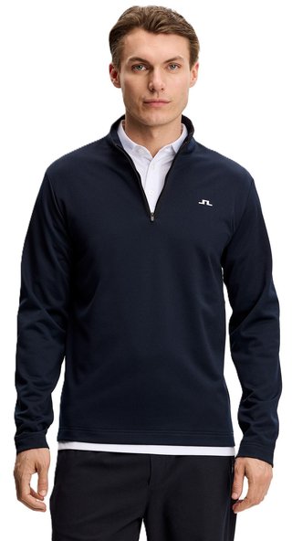 J.Lindeberg Clide Quarter Zip Mid Layer herr sweatshirt, JL Navy