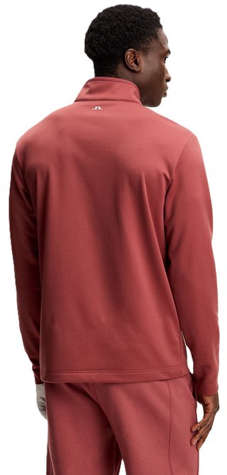 J.Lindeberg Clide Quarter Zip herr sweatshirt, apple butter
