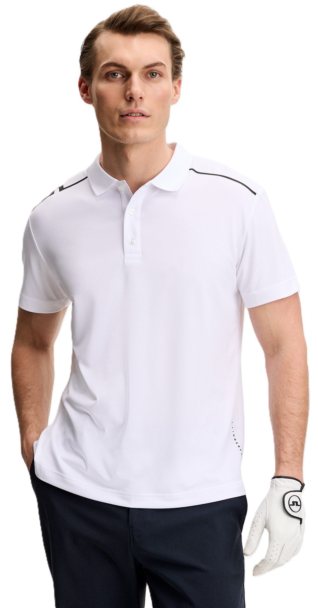 J.Lindeberg Lionel herr polo, vit