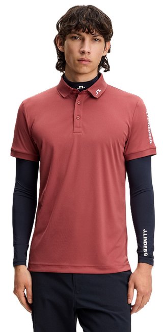 J.Lindeberg Tour Tech Slim Fit herr polo, apple butter