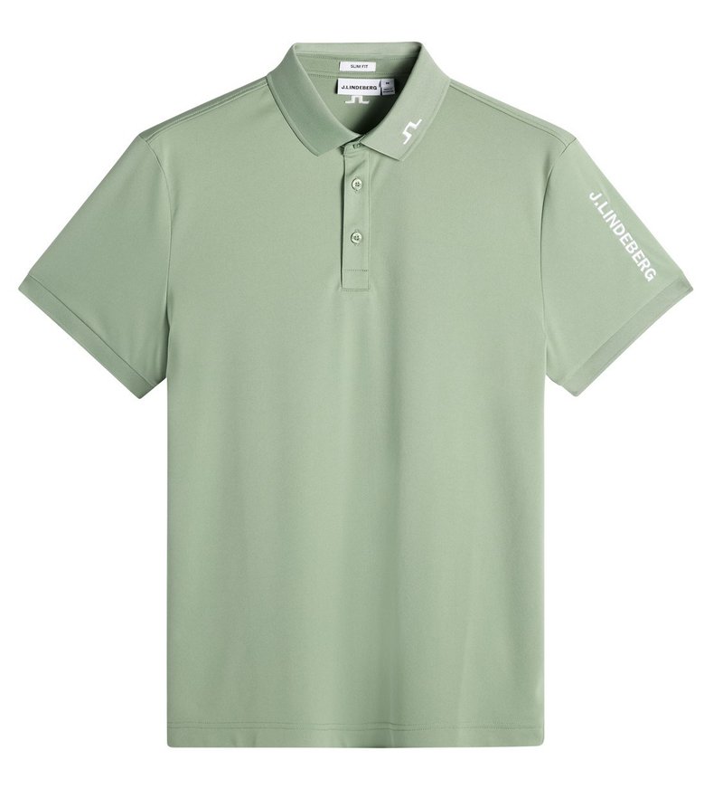 J.Lindeberg Tour Tech Slim Fit herr polo, hedge green