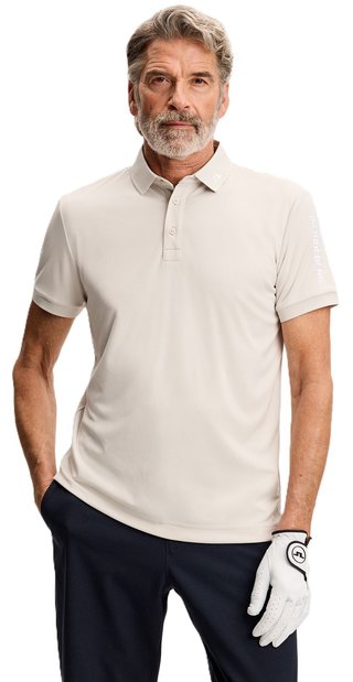 J.Lindeberg Tour Tech Slim Fit herr polo, moonbeam