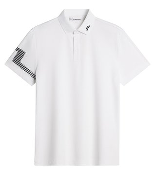 J.Lindeberg Heath herr polo, vit