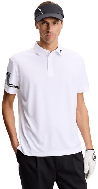 J.Lindeberg Heath herr polo, vit