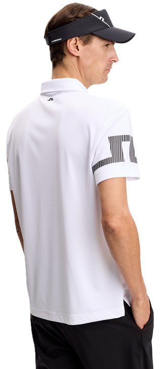 J.Lindeberg Heath herr polo, vit