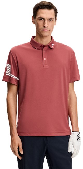 J.Lindeberg Heath herr polo, apple butter