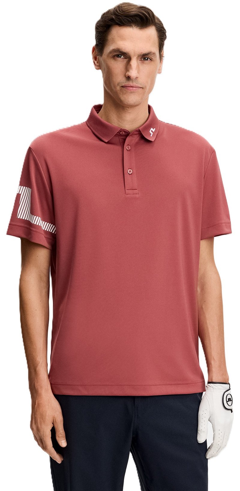 J.Lindeberg Heath herr polo, apple butter