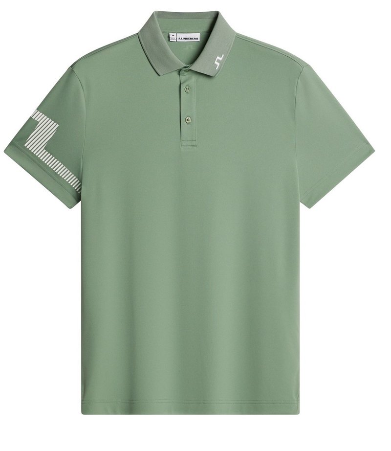J.Lindeberg Heath herr polo, hedge green