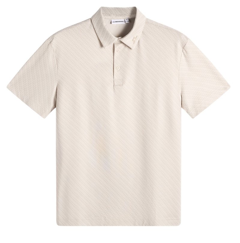J.Lindeberg Tod Print herr polo, flight bridge moonbeam