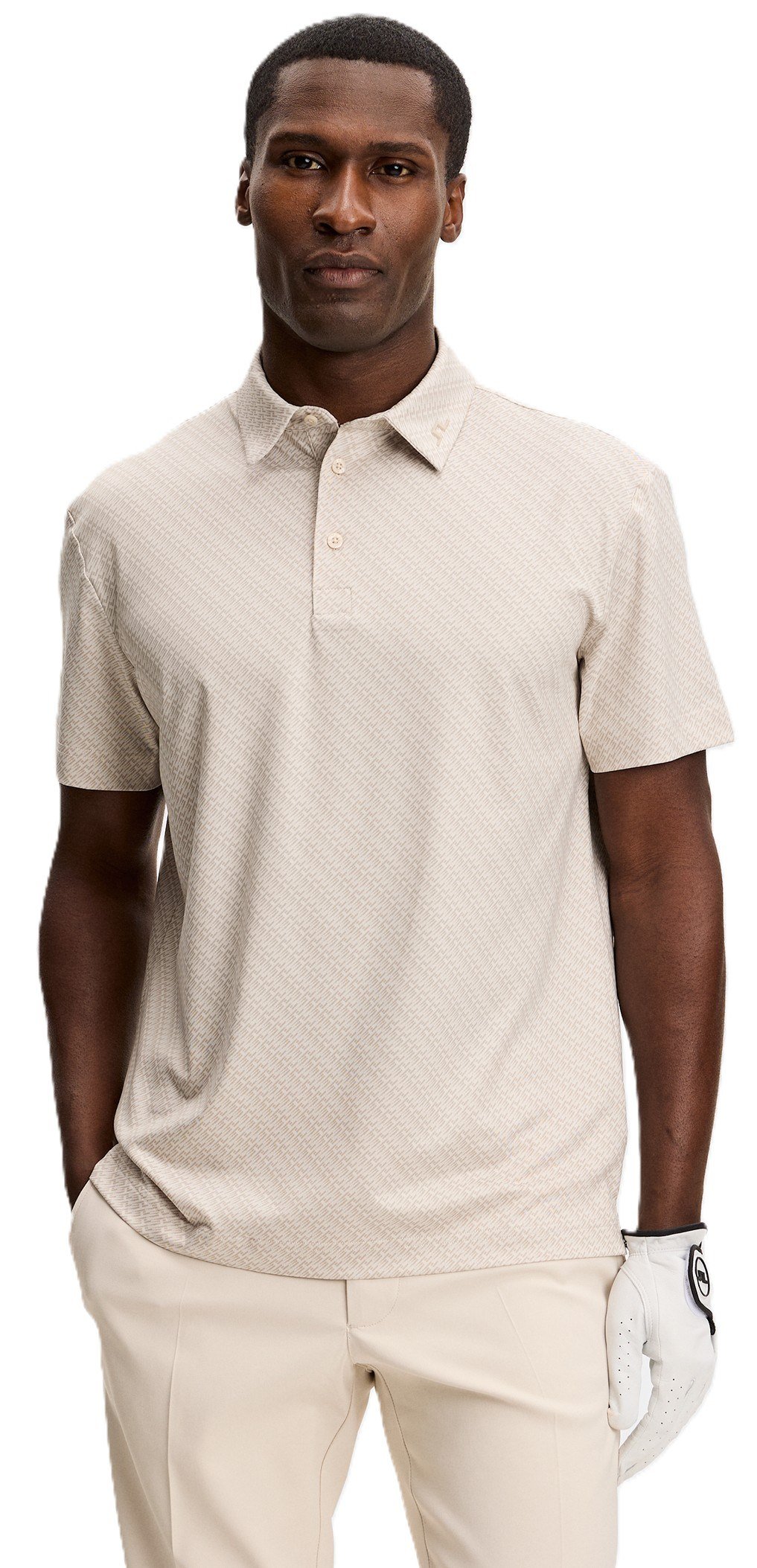 J.Lindeberg Tod Print herr polo, flight bridge moonbeam