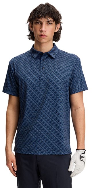 J.Lindeberg Tod Print herr polo, flight bridge navy fed