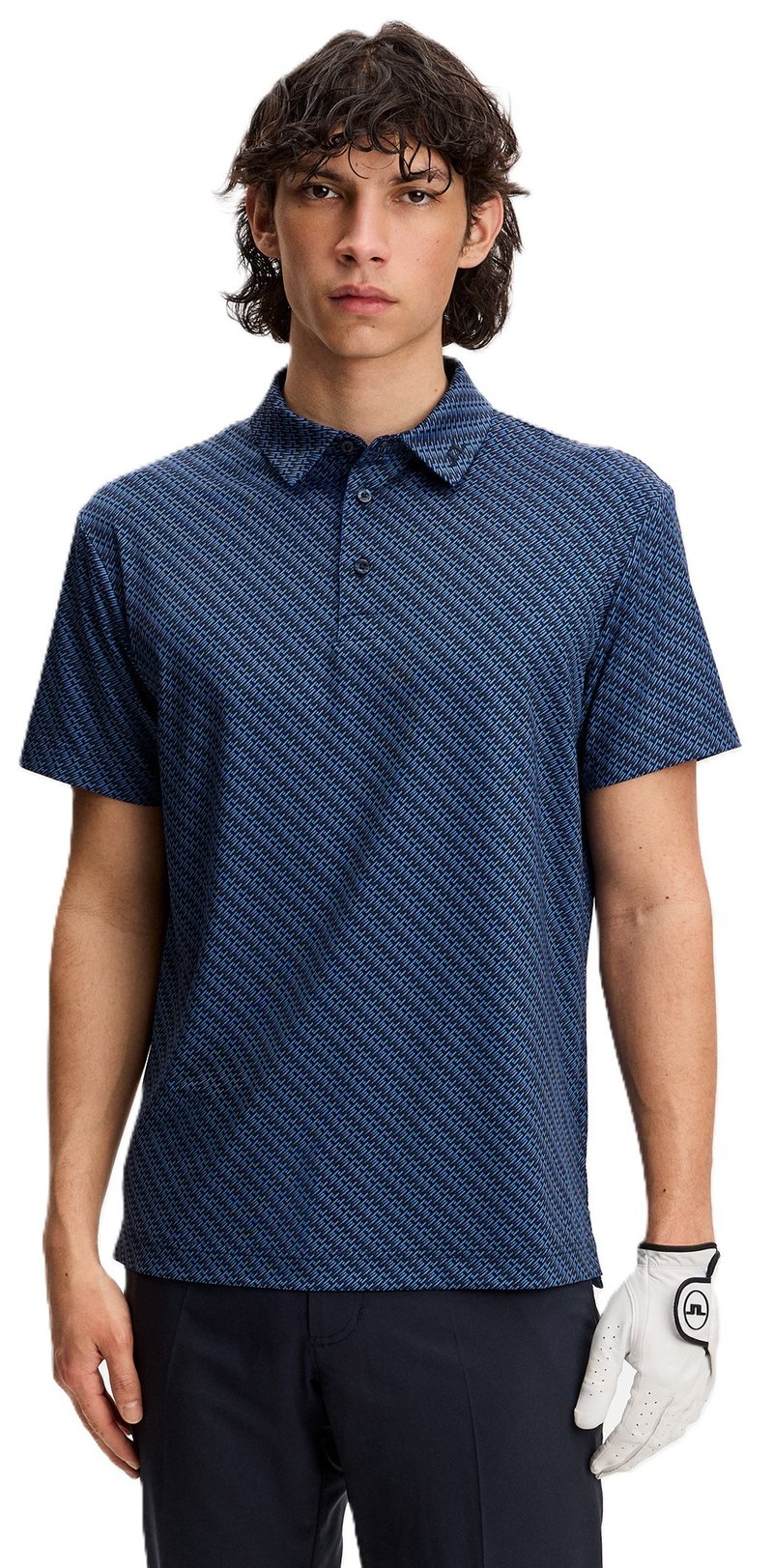 J.Lindeberg Tod Print herr polo, flight bridge navy fed