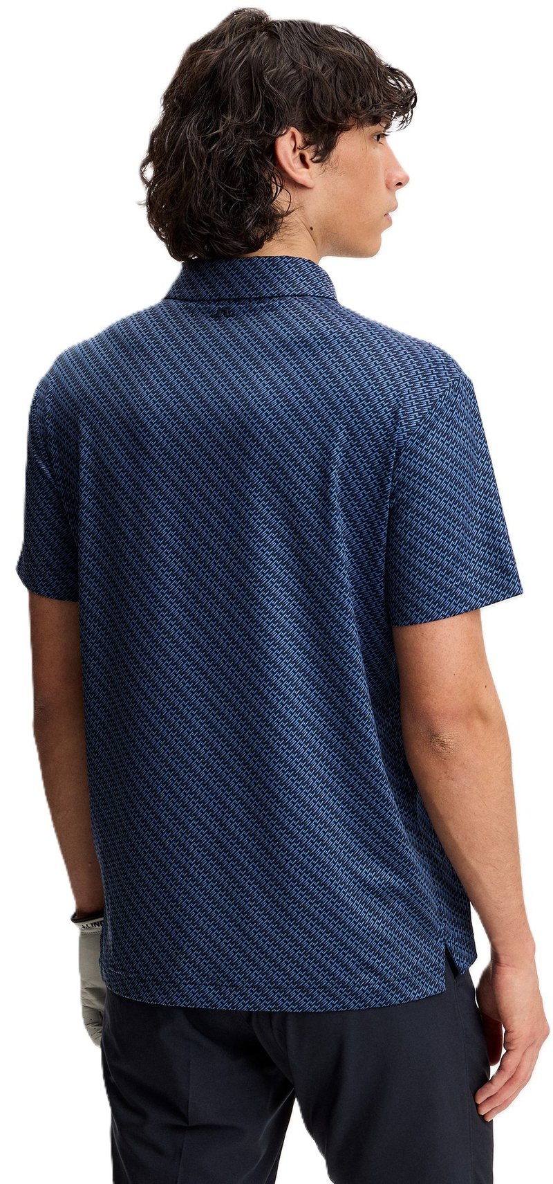 J.Lindeberg Tod Print herr polo, flight bridge navy fed