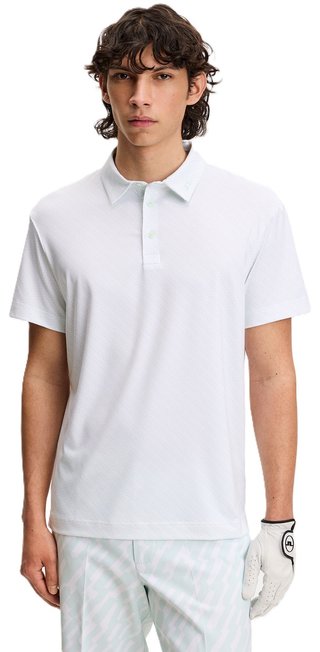 J.Lindeberg Tod Print herr polo, flight bridge white sky
