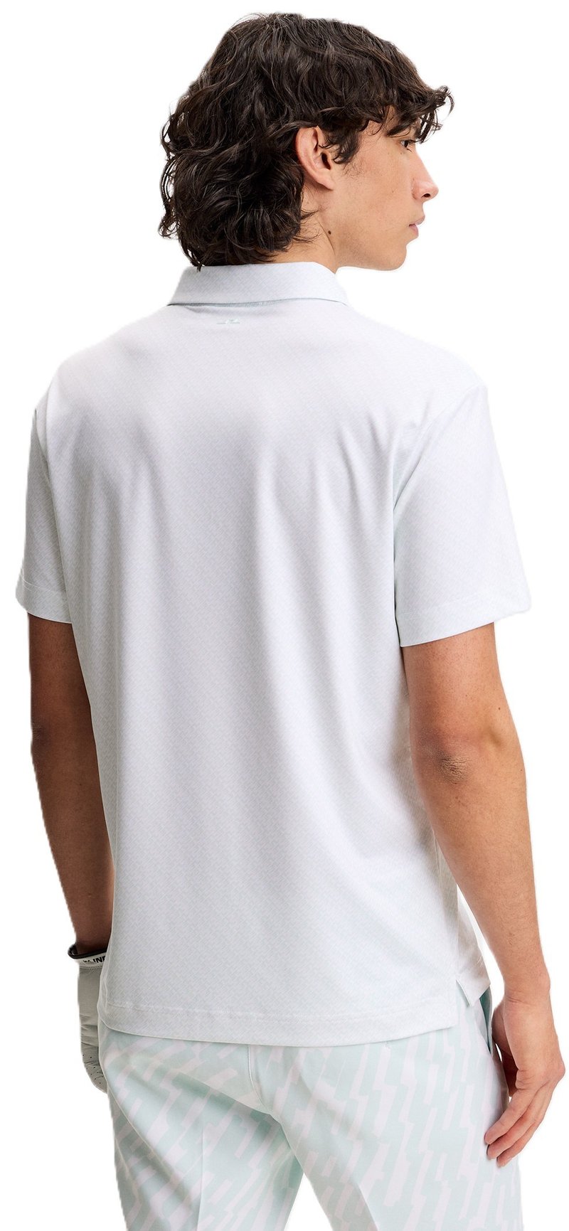 J.Lindeberg Tod Print herr polo, flight bridge white sky