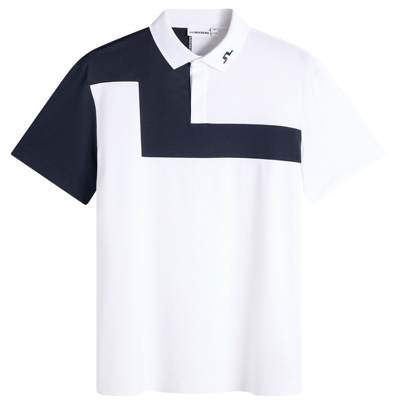 J.Lindeberg Rody herr polo, vit