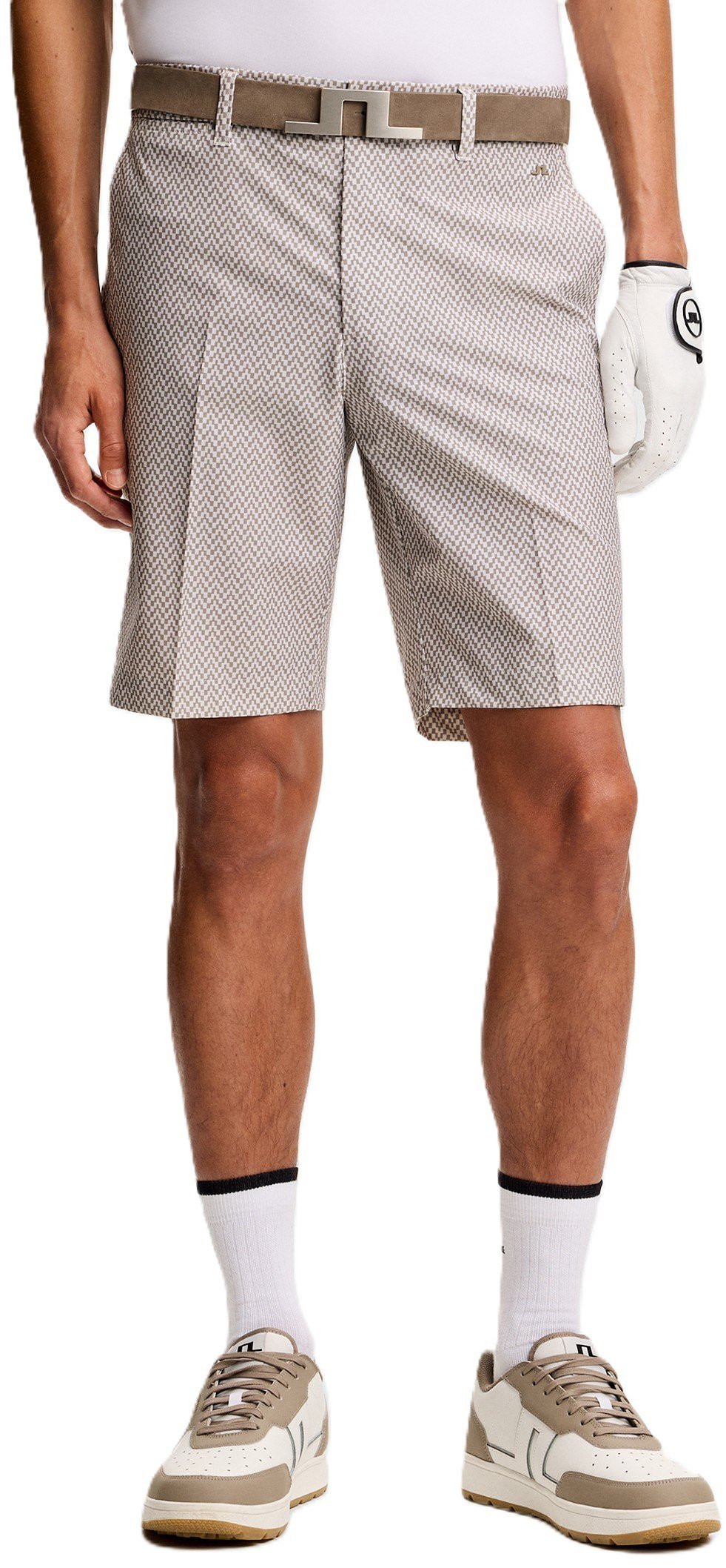 J.Lindeberg Eloy Print herr shorts, bridge stack brindle