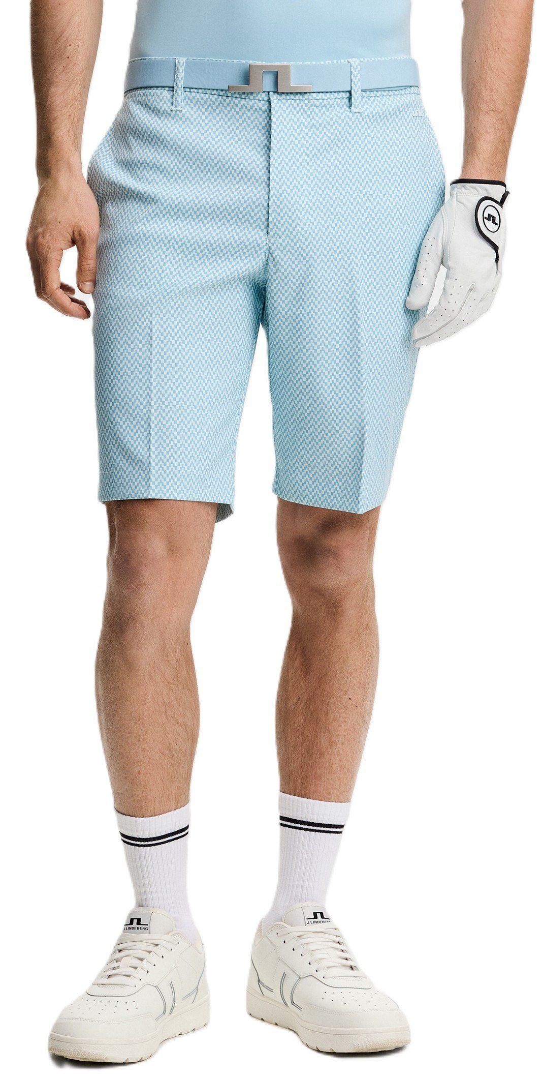 J.Lindeberg Eloy Print herr shorts, bridge stack skylight
