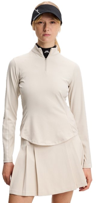 J.Lindeberg Adiola Quarter Zip Mid Layer damtröja, moonbeam