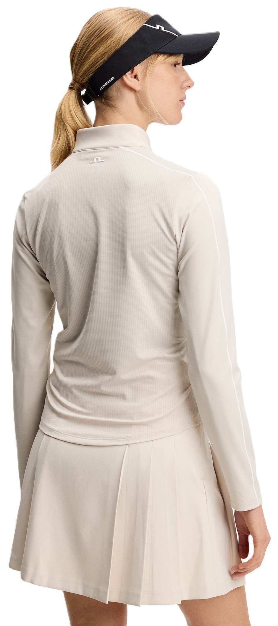 J.Lindeberg Adiola Quarter Zip Mid Layer damtröja, moonbeam