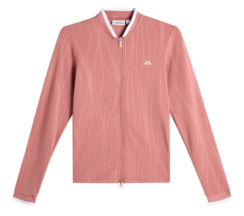 J.Lindeberg Susanna Mid Layer dam sweatshirt, withered rose