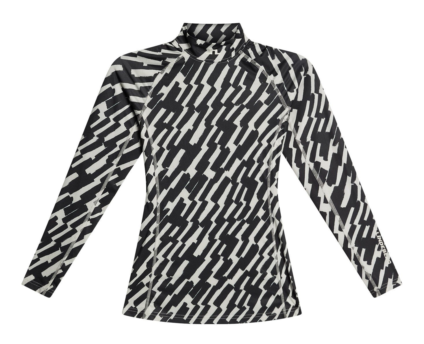J.Lindeberg Ella Print Compression dam topp, oak moonbeam