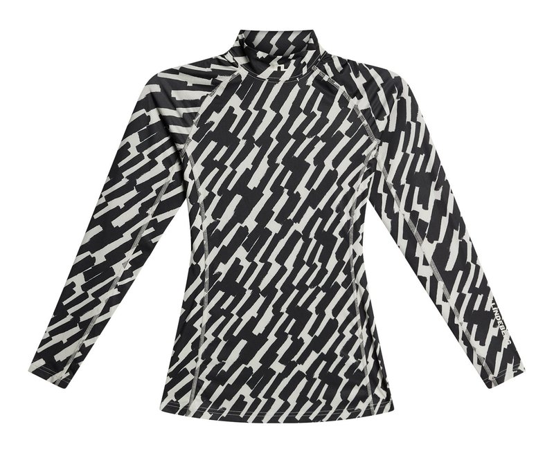 J.Lindeberg Ella Print Compression dam topp, oak moonbeam