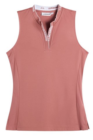 J.Lindeberg Leya Sleeveless dampolo, withered rose