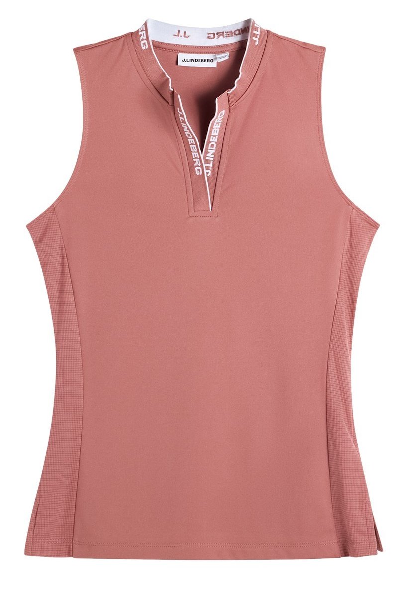 J.Lindeberg Leya Sleeveless dampolo, withered rose